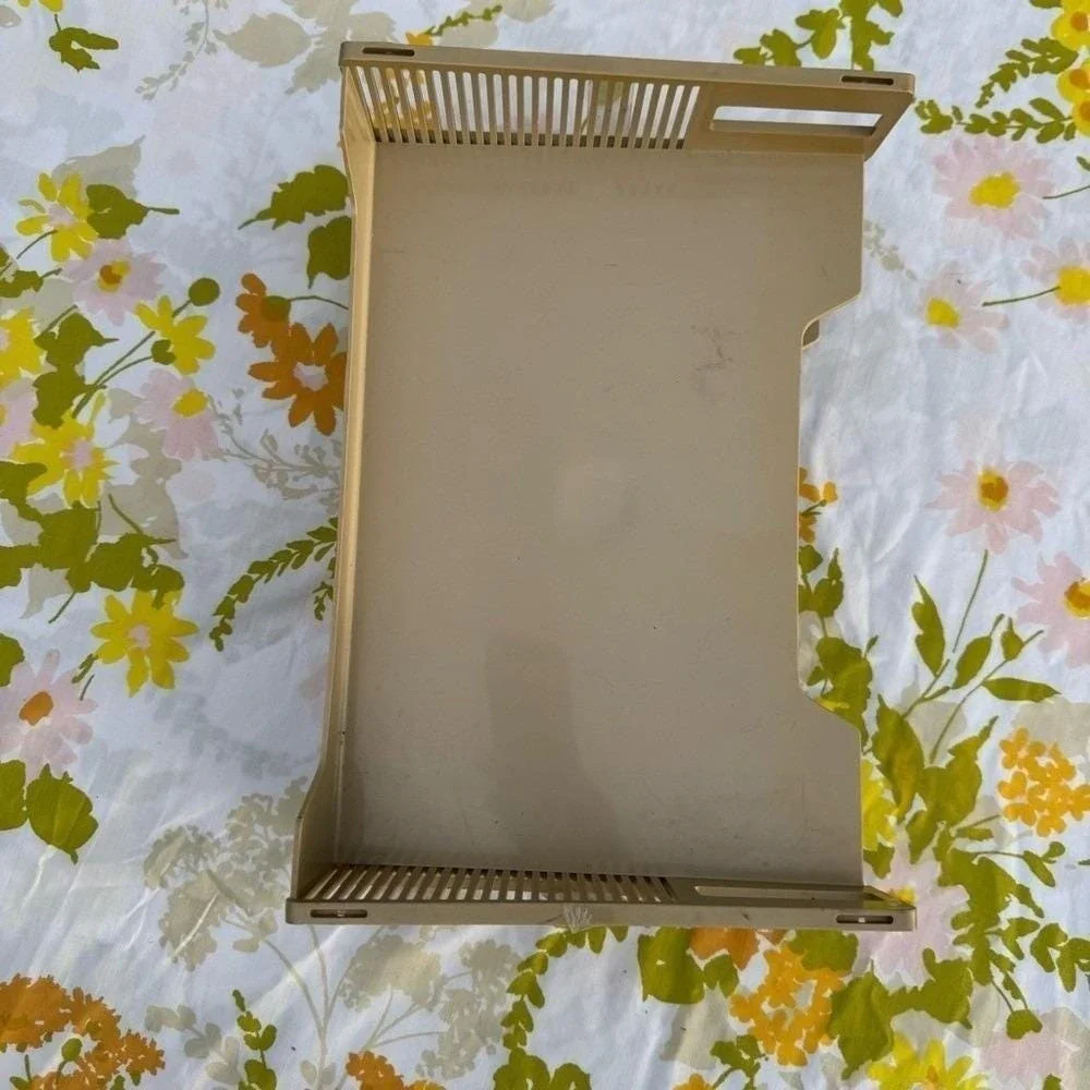 Vintage 1960s Eldon Office Products Stackable Paper Sorter Set of 2 Tan Plastic